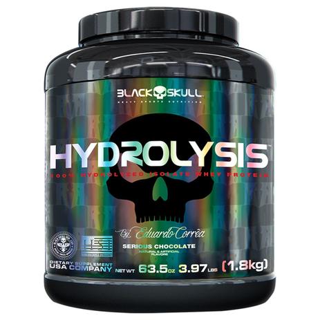 Whey Protein Hydrolysis (1800g) Black Skull Menor preço em Whey Protein Hydrolysis (1800g) Black Skull