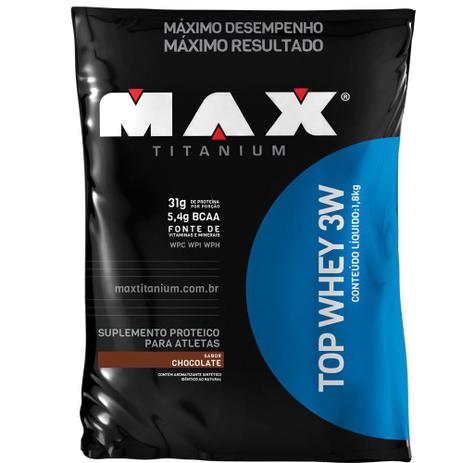 Whey Protein Isolado Concentr Max Titanium Top Whey 3w 1,8k Menor preço em Whey Protein Isolado Concentr Max Titanium Top Whey 3w 1,8k