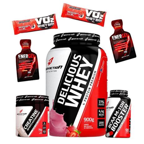 Whey Protein Isolado Concentrado Sem Glutén Creatina Bcaa Barra Proteina Energel - Body action é boa?