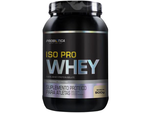 Whey Protein Isolado Probiótica Iso Pro 900g - Baunilha Menor preço em Whey Protein Isolado Probiótica Iso Pro 900g - Baunilha