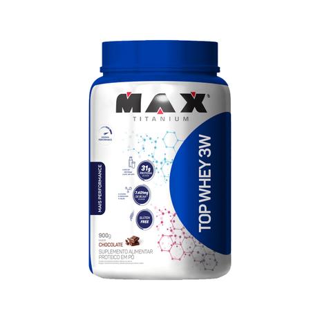 Whey Protein Top Whey 3W 900g - Max Titanium Menor preço em Whey Protein Top Whey 3W 900g - Max Titanium