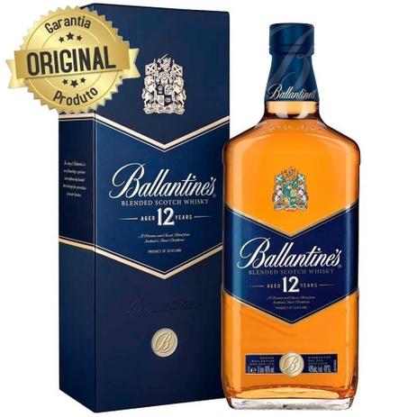 Whisky Ballantines 12 Anos - 1L Menor preço em Whisky Ballantines 12 Anos - 1L