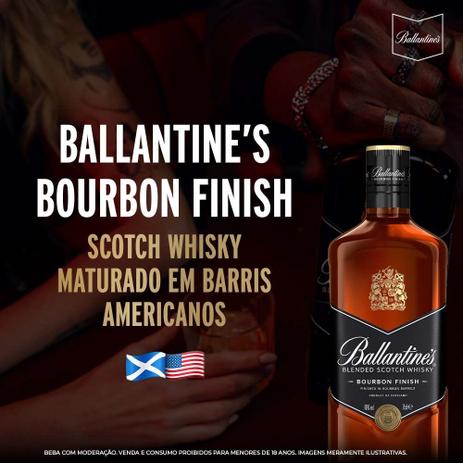 Whisky Ballantines American Barrel Blended Escocês - 750ml
