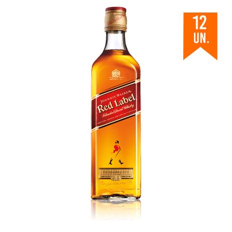 Whisky Johnnie Walker Red Label 750ml com 12UN Menor preço em Whisky Johnnie Walker Red Label 750ml com 12UN