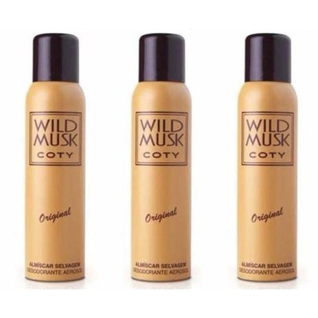 Wild Musk Desodorante Aerosol 132ml (Kit C/03) Menor preço em Wild Musk Desodorante Aerosol 132ml (Kit C/03)