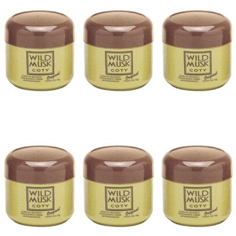 Wild Musk Desodorante Creme 55g (Kit C/06) Menor preço em Wild Musk Desodorante Creme 55g (Kit C/06)