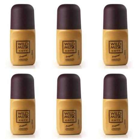 Wild Musk Desodorante Rollon 50ml (Kit C/06) Menor preço em Wild Musk Desodorante Rollon 50ml (Kit C/06)