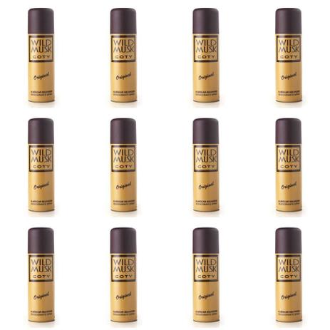 Wild Musk Desodorante Spray 90ml (Kit C/12) Menor preço em Wild Musk Desodorante Spray 90ml (Kit C/12)