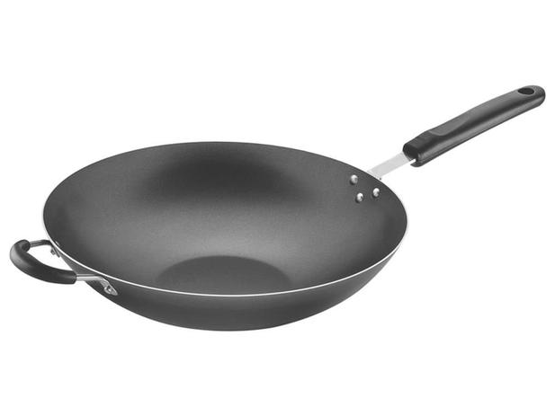 Wok 36cm 6 6l napoli grafite aluminio com revestimento antiaderente tramontina Menor preço em Wok 36cm 6 6l napoli grafite aluminio com revestimento antiaderente tramontina