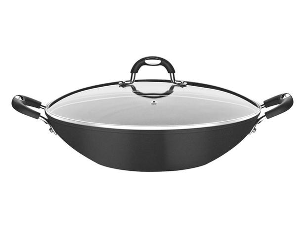 Wok 36cm 6,1l monaco preto aluminio com revestimento antiaderente tramontina Menor preço em Wok 36cm 6,1l monaco preto aluminio com revestimento antiaderente tramontina