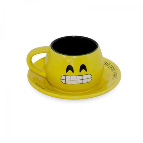 Xícara com Pires Diverticon Sorria 150ml Mondoceram 6cmx12,5cmx12,5cm Amarelo é ruim? Xícara com Pires Diverticon Sorria 150ml Mondoceram 6cmx12,5cmx12,5cm Amarelo é boa?