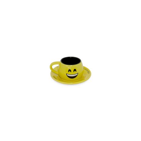 Xícara e pires tropeiro de cerâmica mondoceram diverticon bomdia 150ml-amarelo - Mondoceram gourmet Menor preço em Xícara e pires tropeiro de cerâmica mondoceram diverticon bomdia 150ml-amarelo - Mondoceram gourmet