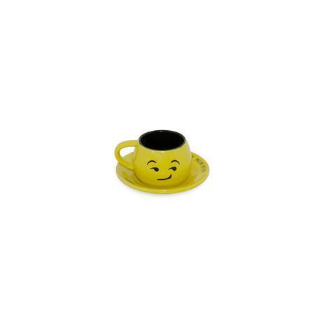 Xícara e pires tropeiro de cerâmica mondoceram diverticon maroto 150ml-amarelo - Mondoceram gourmet Menor preço em Xícara e pires tropeiro de cerâmica mondoceram diverticon maroto 150ml-amarelo - Mondoceram gourmet