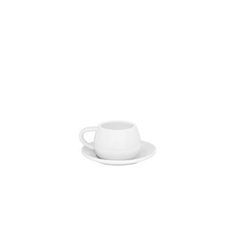 Xícara e pires tropeiro de cerâmica mondoceram gourmet 150ml- branco Menor preço em Xícara e pires tropeiro de cerâmica mondoceram gourmet 150ml- branco