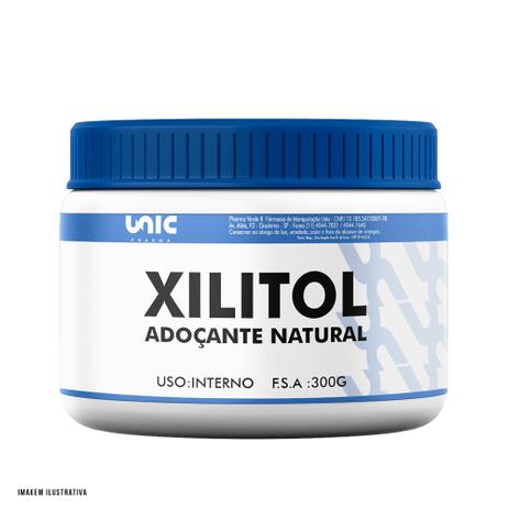 Xilitol - adoçante natural 300g - Unicpharma Menor preço em Xilitol - adoçante natural 300g - Unicpharma