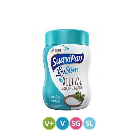 Xilitol Adoçante Natural em Pó LevSlim 270g - Suavipan Menor preço em Xilitol Adoçante Natural em Pó LevSlim 270g - Suavipan