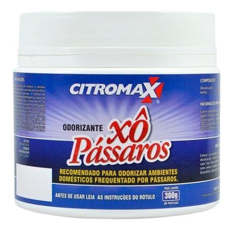 Xô Pássaros Citromax Afasta Pombos Pardais Morcegos Repelente Atóxico 300g Menor preço em Xô Pássaros Citromax Afasta Pombos Pardais Morcegos Repelente Atóxico 300g