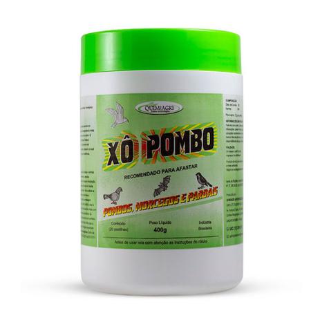 Xô Pombo Repelente Pastilhas Quimiagri - 400g Menor preço em Xô Pombo Repelente Pastilhas Quimiagri - 400g