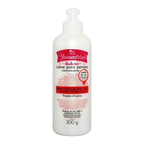 Yama creme para pentear yamasterol manutenção da cor 200g Menor preço em Yama creme para pentear yamasterol manutenção da cor 200g