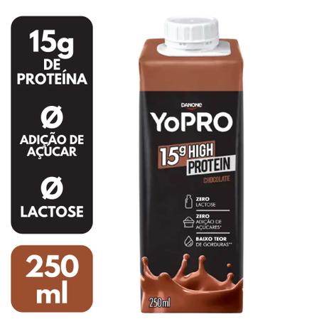 YoPro Danone Chocolate 15g Proteina Bebida Láctea é boa?