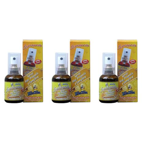 Ziin Ziin Spray Bucal Gengibre C/ Própolis 30ml (Kit C/03) Menor preço em Ziin Ziin Spray Bucal Gengibre C/ Própolis 30ml (Kit C/03)