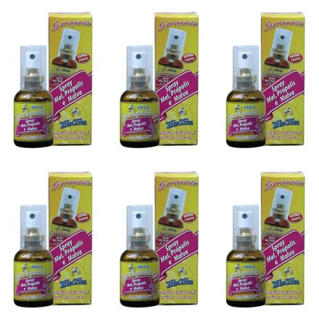 Ziin Ziin Spray Bucal Malva C/ Própolis 30ml (Kit C/06) Menor preço em Ziin Ziin Spray Bucal Malva C/ Própolis 30ml (Kit C/06)