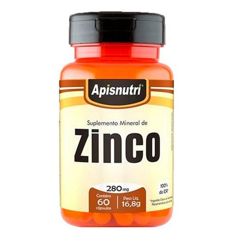 Zinco - 60 Cápsulas - Apisnutri Menor preço em Zinco - 60 Cápsulas - Apisnutri