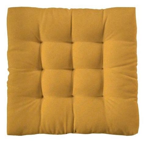 Imagem de Almofada futon assento para cadeira - mostarda bege