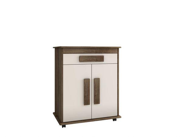 Armário Multiuso Chile Freijó com Off White RV Móveis - Armário