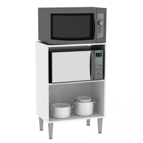 Armário Multiuso para Forno e Microondas 2 Portas Fellicci Branco