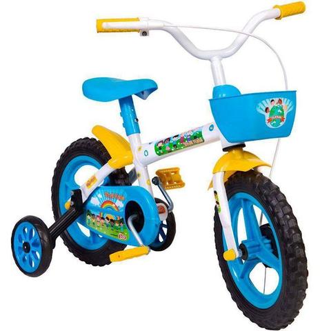Bicicleta Styll Baby Kids Aro 12 Rígida 1 Marcha - Azul/branco