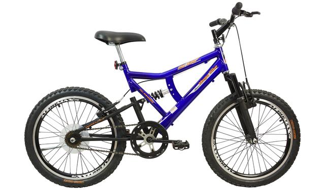 Bicicleta Mega Bike Mb 500 Aro 26 Full Suspensão 21 Marchas - Azul