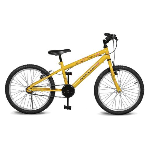 Bicicleta Kyklos Move Aro 20 Rígida 1 Marcha - Amarelo