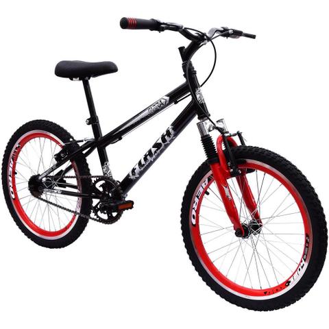 Bicicleta Giant Bike Cross Bmx Aro 20 Susp. Dianteira 1 Marcha - Preto/vermelho