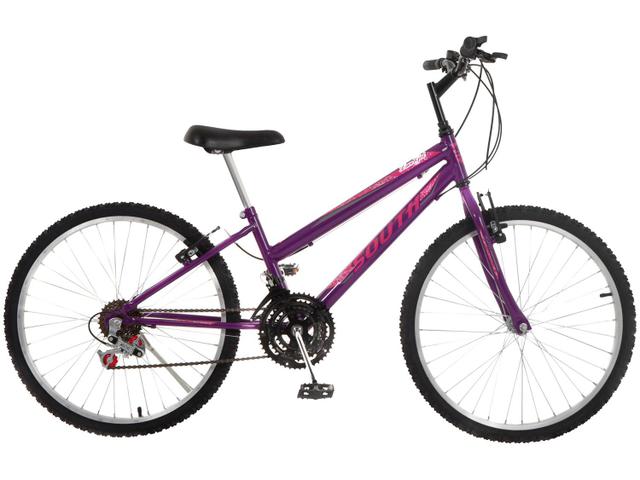 Bicicleta South Bike Lover Girl Aro 24 Rígida 18 Marchas - Rosa