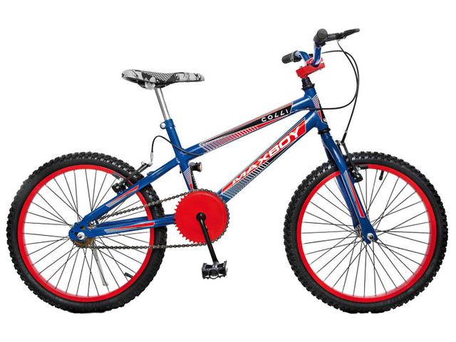 Bicicleta Colli Bike Max Boy Aro 20 Rígida 1 Marcha - Azul/vermelho
