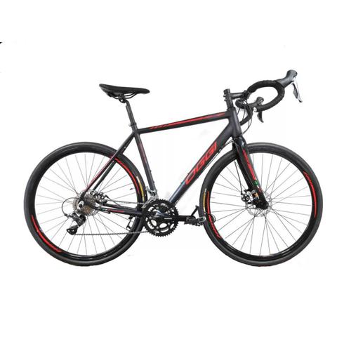 Bicicleta Oggi Bike Velloce Disc M Aro 700 Rígida 16 Marchas - Preto/vermelho
