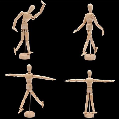 Boneco Articulado Madeira 30 cm - Desenho, Arte, Step Motion - Asilva ...