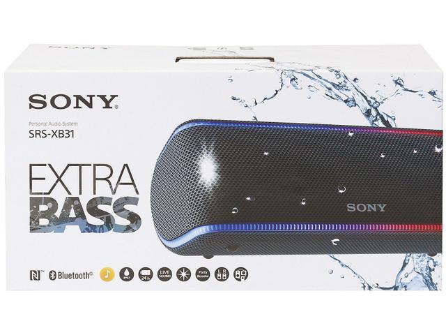 Caixa de Som Bluetooth Portátil à prova dágua - Sony SRS-XB31 30W USB
