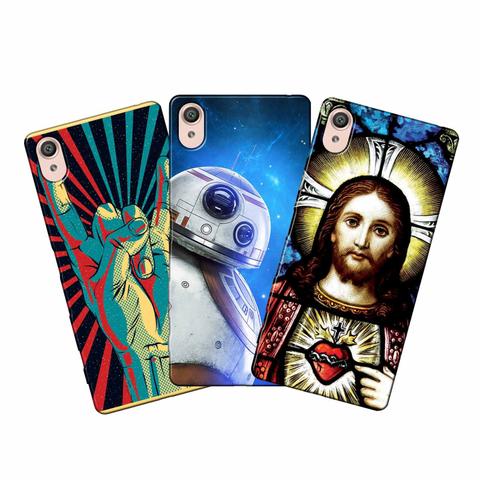 Estojo de couro para sony xperia x f5121 f 512 3d carteira do titular do  cartão de stand capa do livro gato cão pintado coque para sonyx f5122 capa  comprar on-line 