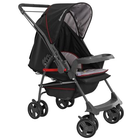 Carrinho de Bebe Galzerano Milano Preto Carrinho de Bebe Galzerano Milano Preto