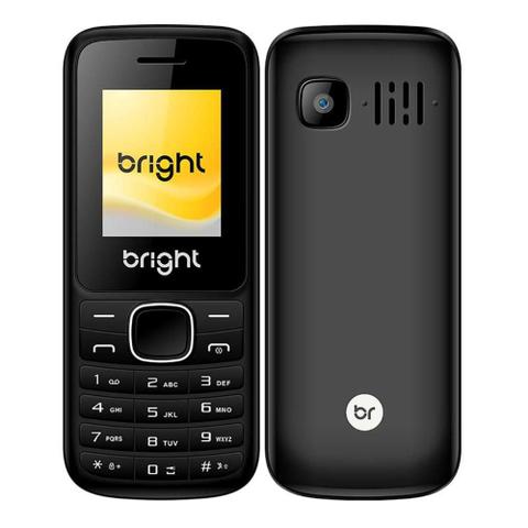 Celular Bright 0417 Preto - Dual Chip