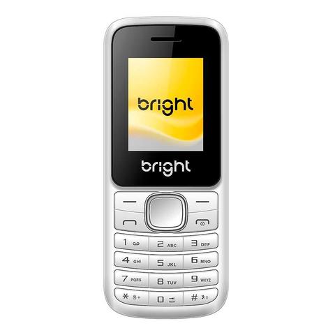 Celular Bright 0498 4mb Branco - Dual Chip