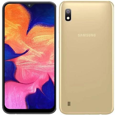 Celular Smartphone Samsung Galaxy A10 A105f 32gb Dourado - Dual Chip