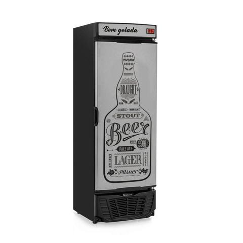 Geladeira/refrigerador 450 Litros 1 Portas Adesivado Quadro Negro - Gelopar - 110v - Grba450qc