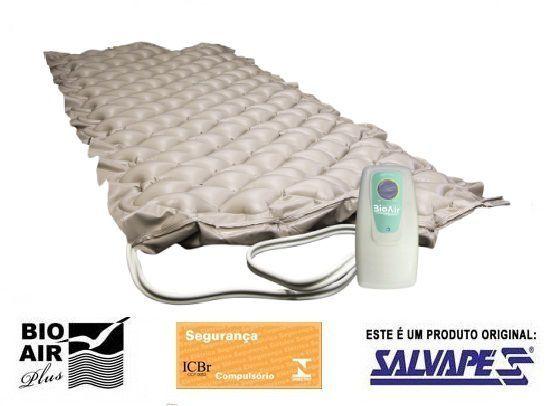 Colchao Pneumatico Bio Air Completo Salvape 220V BEGE