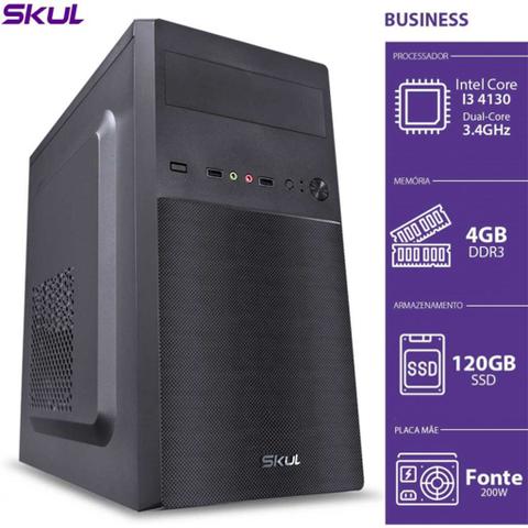 Desktop Skul Business B300 Bm7100s1208 I3-7100 3.90ghz 4gb 120gb Intel Hd Graphics 630 Linux Sem Monitor