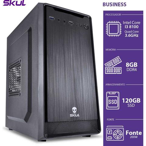 Desktop Skul Business B300 B81001208 I3-8100 3.60ghz 8gb 120gb Intel Hd Graphics Linux Sem Monitor