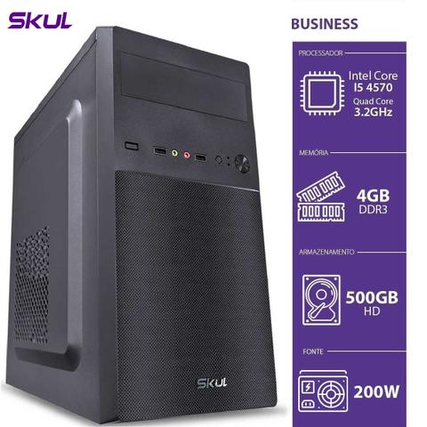 Desktop Skul Business B500 B45705004 I5-4570 3.30ghz 4gb 500gb Intel Hd Graphics Sem Monitor