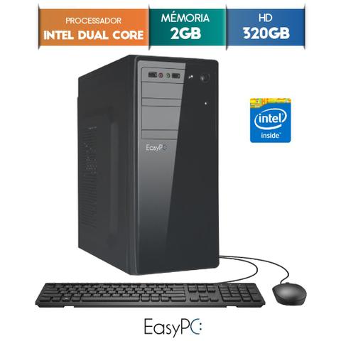 Desktop Easypc 5385 Celeron J1800 2.41ghz 2gb 320gb Intel Hd Graphics Windows 10 Pro Sem Monitor